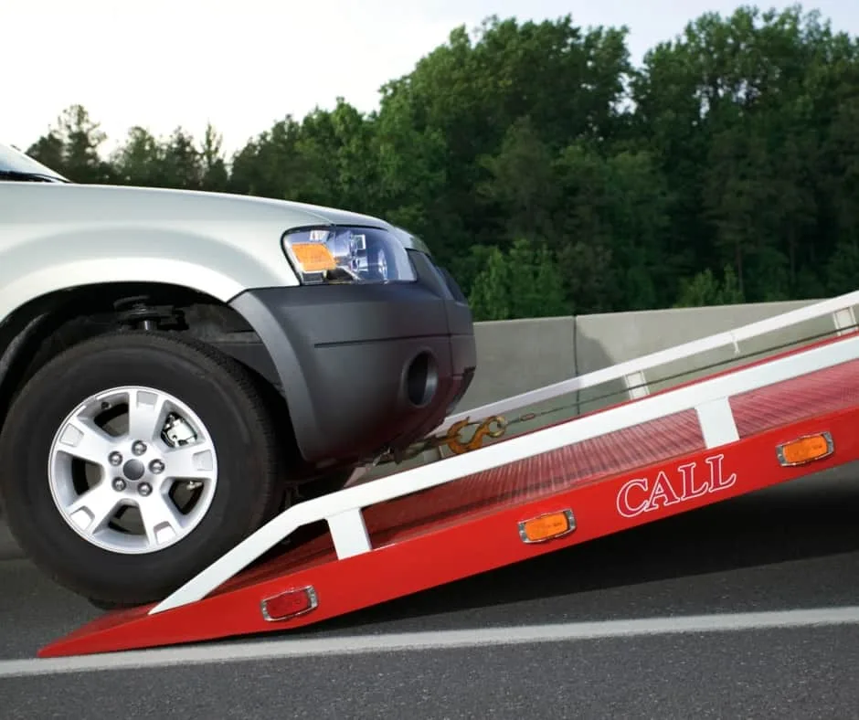 Oakville local tow truck on residential street